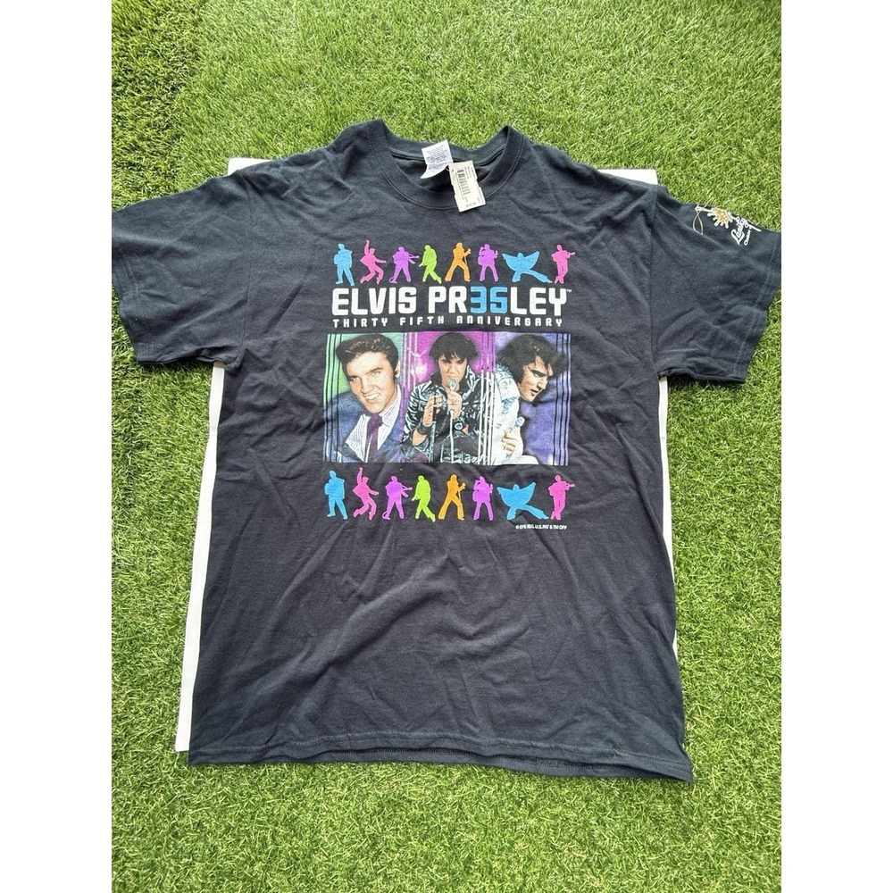 Elvis Presley T-Shirt  Anniversary tee Size L